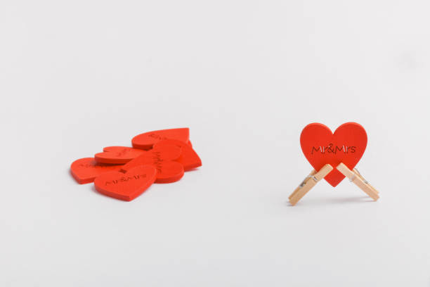 istock Valentines Day background with hearts . 1126734806