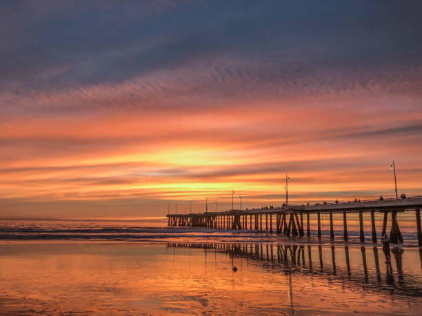 istock Sunset over the Pacific Ocean in Los Angeles, CA 1126734908