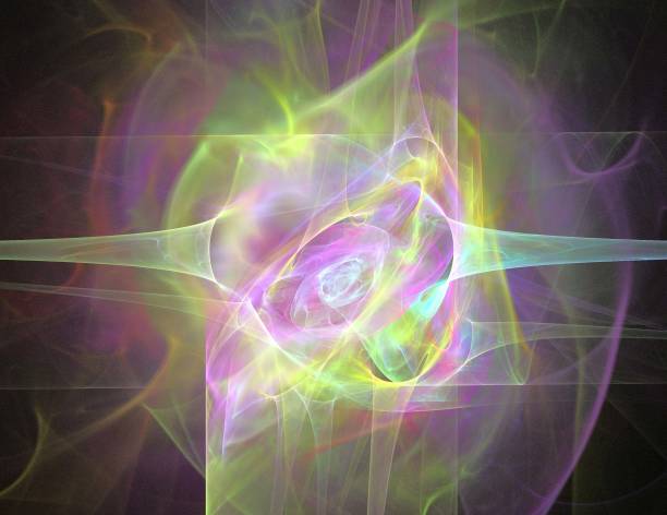 istock image of one Digital Fractal on Black Color 1126742384
