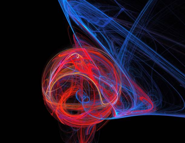 istock image of one Digital Fractal on Black Color 1126742460