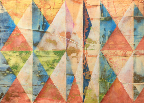 istock Abstract background  with colorful rhombuses 1126750334