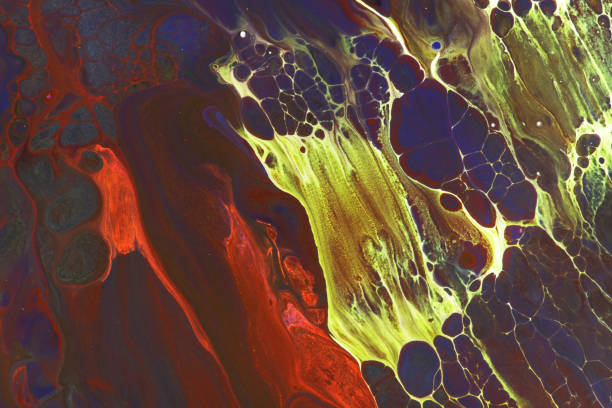 istock Abstract picture of orange paints 1126750774