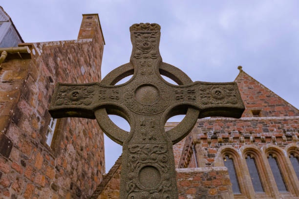 istock Saint Johns Cross at Iona Abbey 1126753898