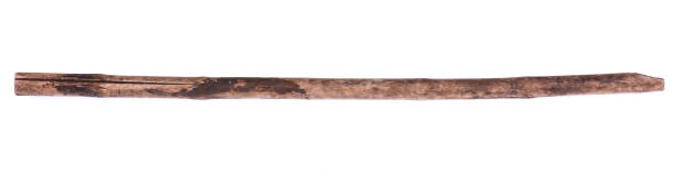 istock old wooden staff on white isolated background 1126763695