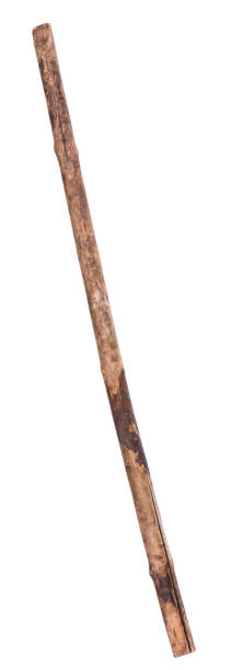 istock old wooden staff on white isolated background 1126764068