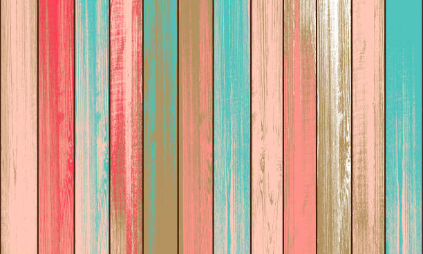 벡터 나무 질감된 배경 - wood backgrounds wood grain old stock illustrations