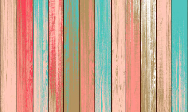 tło z teksturą drewna wektorowego - background tile stock illustrations