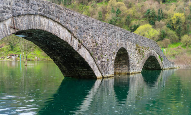 istock Ancient stone arch bridge  in Rijeka Crnojevica 1126773197