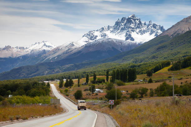 Carretera Austral road, Chile Carretera Austral road, Chile carretera austral chile stock pictures, royalty-free photos & images