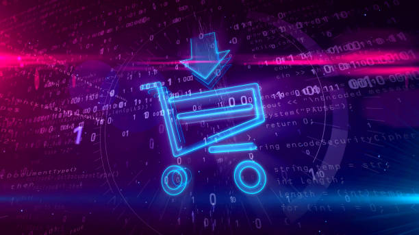 istock Internet shopping icon with cart 1126778762
