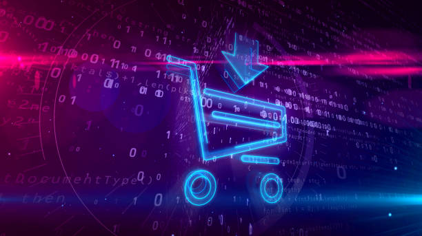 istock Internet shopping icon with cart 1126778778