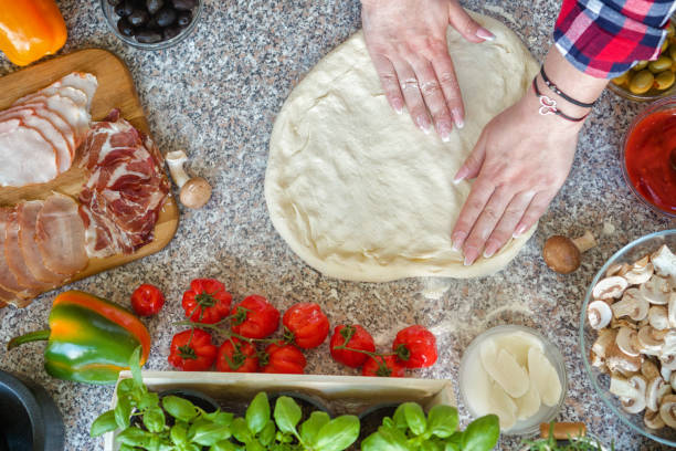istock Making Dough For Homemade Pizza 1126784163