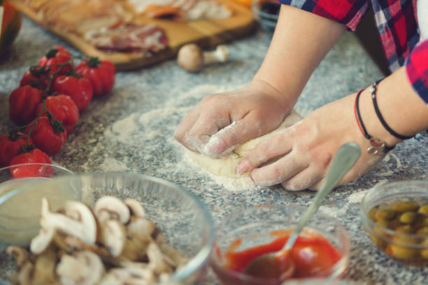 istock Making Dough For Homemade Pizza 1126784447