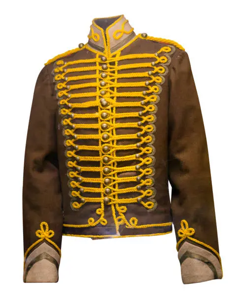 hussar uniform isolated on white background.