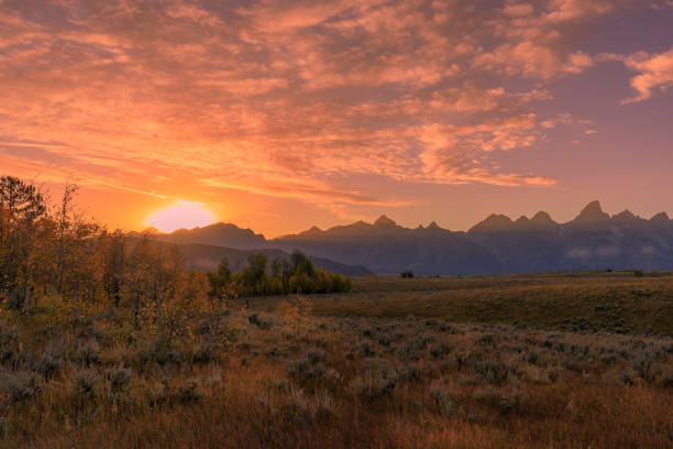 istock Scenic Sunset in the Tetons in Autumn 1126791718