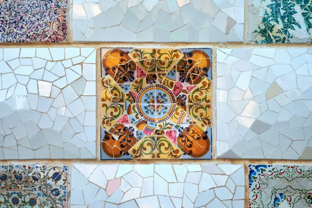Tile Parc Guell by Antonio Gaudi