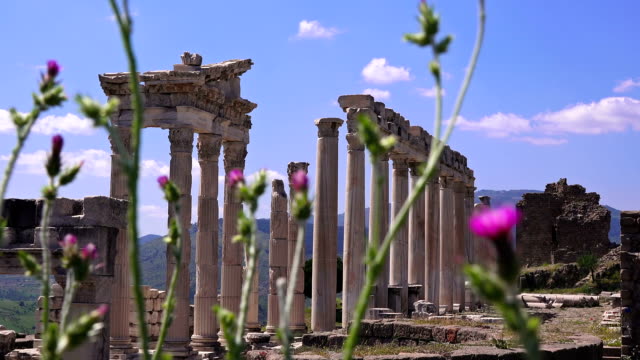 Pergamon museum, ruins of ancieny acropolis, Bergama, Turkey