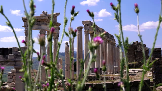 Pergamon museum, ruins of ancieny acropolis, Bergama, Turkey
