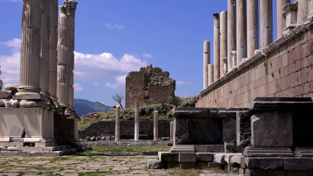 Pergamon museum, ruins of ancieny acropolis  Bergama, Turkey