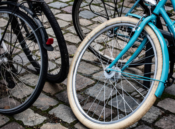 istock Bikes piled on a Berlin street. 1126804070