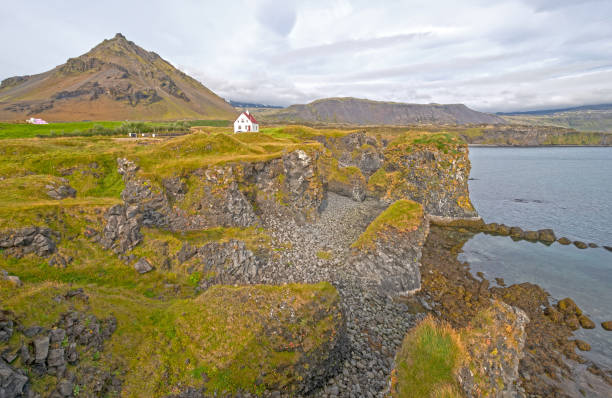 istock Lone House on a Rocky Iceland Shore 1126805476