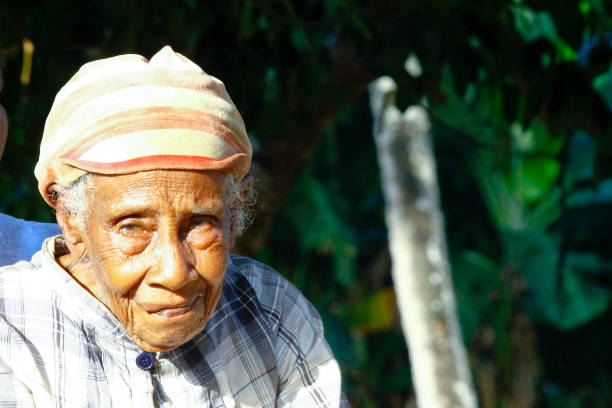 istock Elderly Malagasy woman portrait 1126807216