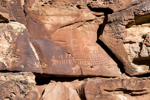 istock Petroglyphs in Nine Mile Canyon, Utah 1126820110