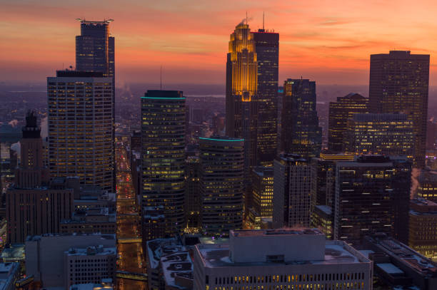 istock Downtown Minneapolis Skyline - Golden Hour 1126824024