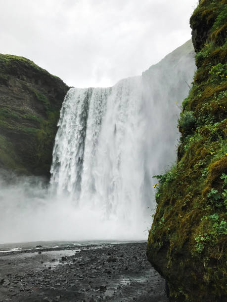 istock Skogafoss waterfall, the biggest waterfall in Skogar, Iceland 1126826179