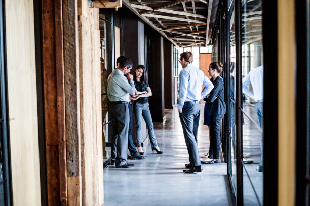 istock Business people planning in meeting at corridor 1126829861