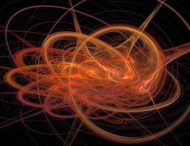istock image of one Digital Fractal on Black Color 1126836761
