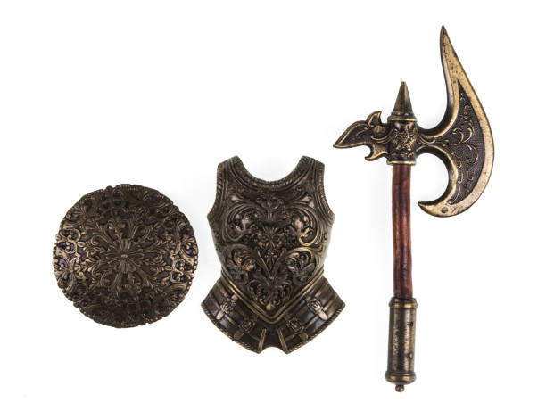istock knight armor and weapons on a white isolated background 1126839545