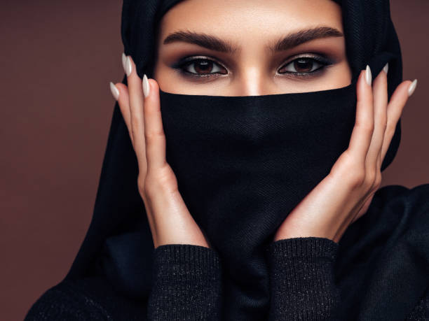 Beautiful mysterious woman Beautiful mysterious woman hijab photos stock pictures, royalty-free photos & images