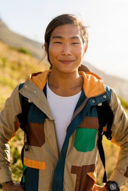istock Portrait of smiling hiker on sunny day 1126840539