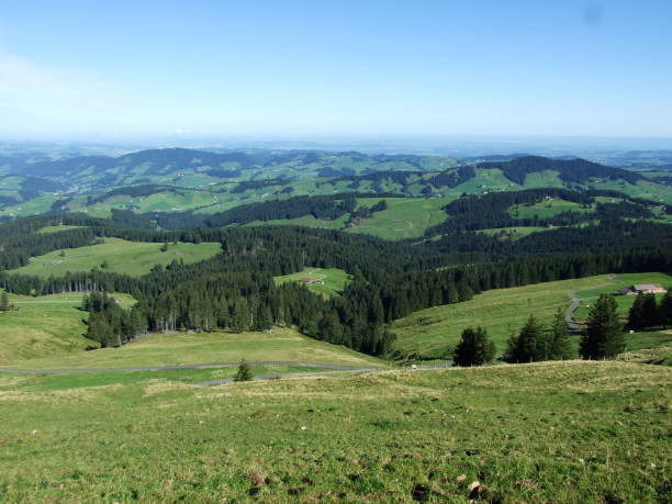 istock Picturesque hills, forests and pastures in Ostschweiz 1126845886