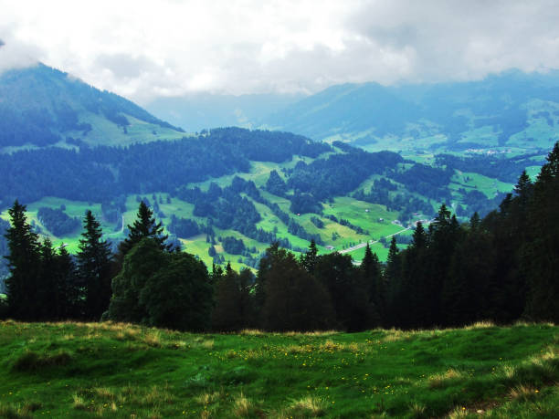 istock Picturesque hills, forests and pastures in Ostschweiz 1126848573