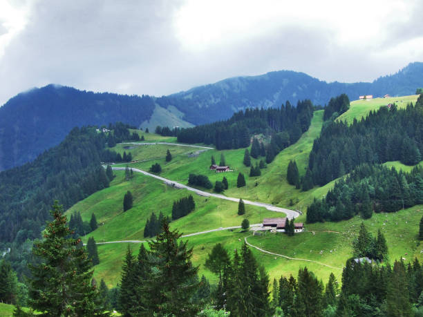 istock Picturesque hills, forests and pastures in Ostschweiz 1126849242