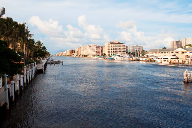 istock Intercoastal Waterway with residential background 1126850433