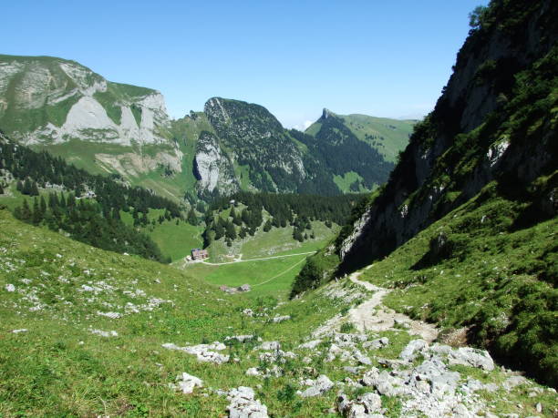 istock Landscape and environment of Alpstein mountain range 1126850835