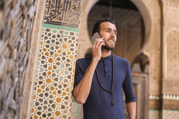 istock Arab man talking on mobile phone 1126858673