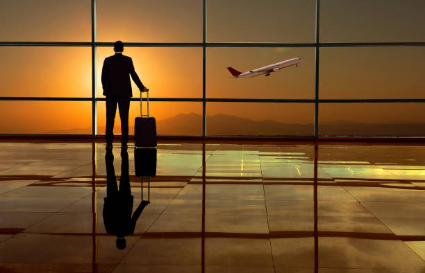 istock Businessman in the airport 1126860850