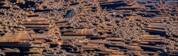 istock bunch of rusty radioactive tubes are drawn close together 1126861420