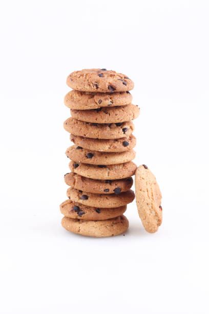 Homemade pastries on a white isolated background