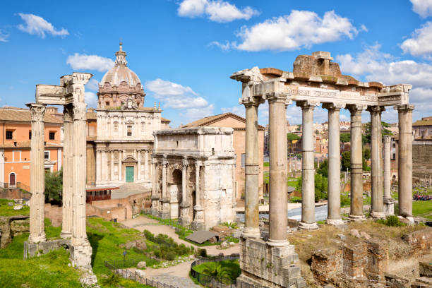 istock Ruins of Roman Forum 1126867153