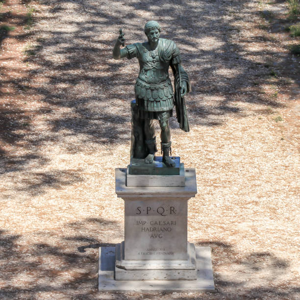 istock Bronze monumental statue of the Imperator Caesar Augustus Hadrian 1126870010