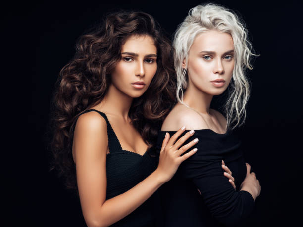 istock Two beautiful girls with make-up 1126871134
