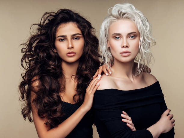 istock Two beautiful girls with make-up 1126871162