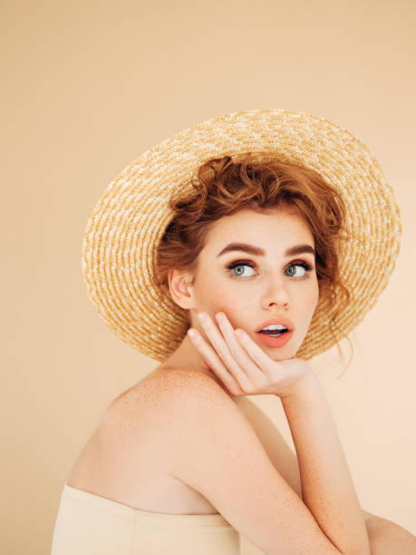 Beautiful girl wearing hat