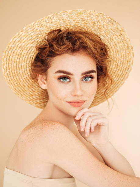 istock Beautiful girl wearing hat 1126871526
