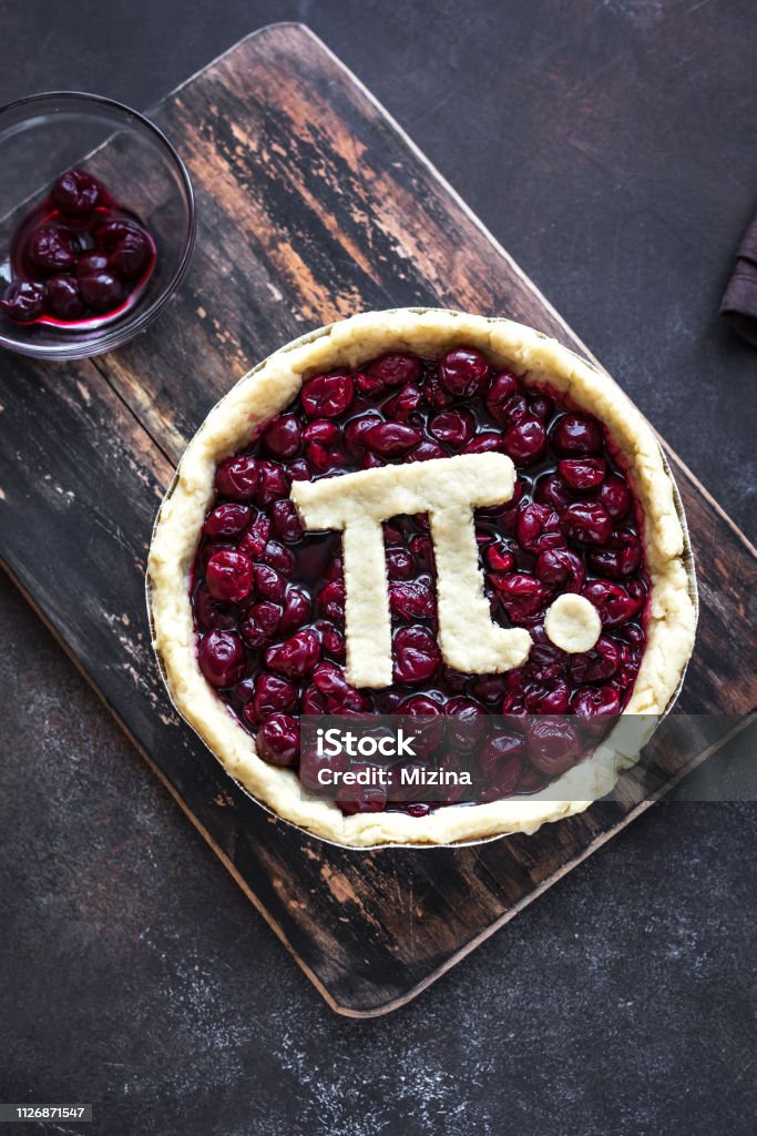 Pi Tag Kirschkuchen - Lizenzfrei Pi-Tag Stock-Foto